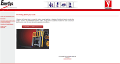 Desktop Screenshot of enersys-energia.com
