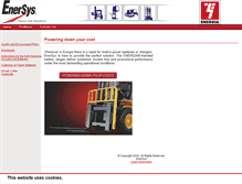 Tablet Screenshot of enersys-energia.com